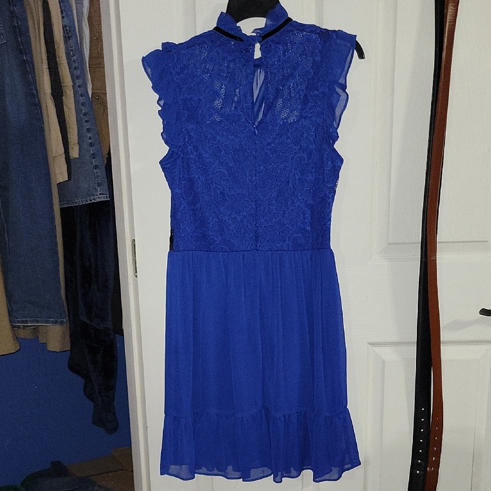 Disney Snow White Elegant Blue Lace Dress - Picture 3 of 6